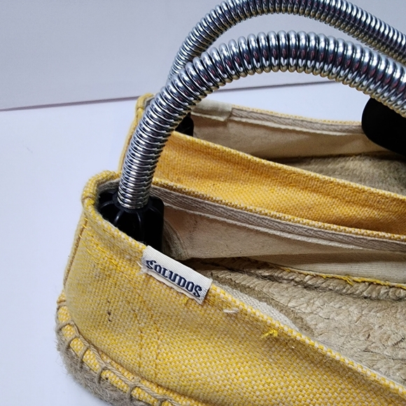 Women's Soludos Original Dali Flat Canvas Espadrille Slip-On Size 9 Yellow - Picture 3 of 12